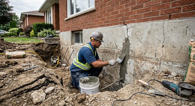 Basement Foundation Repair in Foxboro, MA