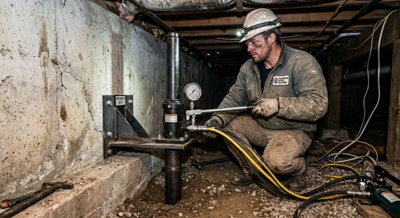 Concrete Foundation Leveling in Exeter, RI