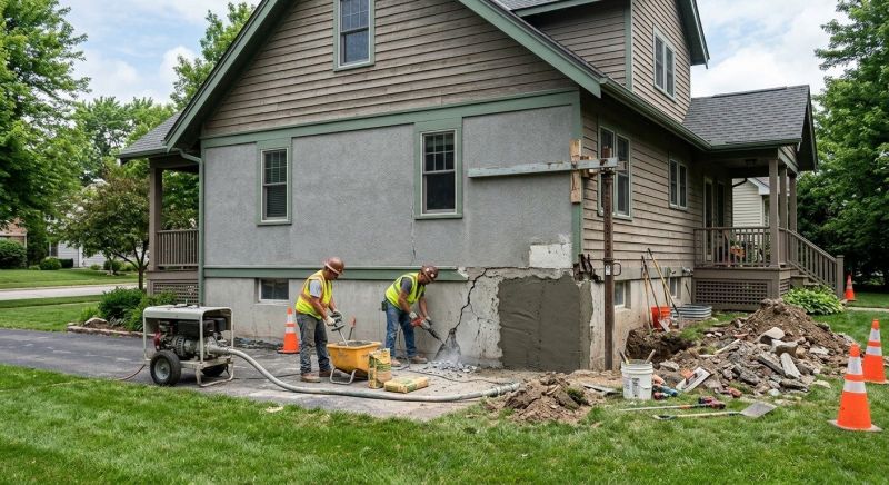 Concrete Foundation Repair in Chepachet, RI