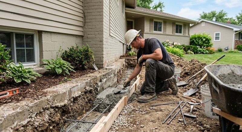 Concrete Foundation Repair in West Warwick, RI