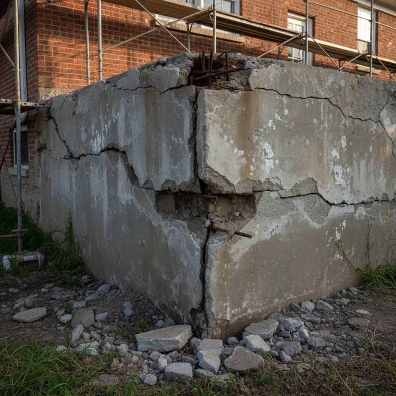 Cracked Foundation Repair in Foster, RI