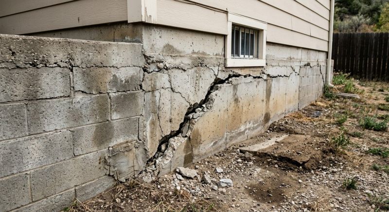 Cracked Foundation Repair in Milford, MA
