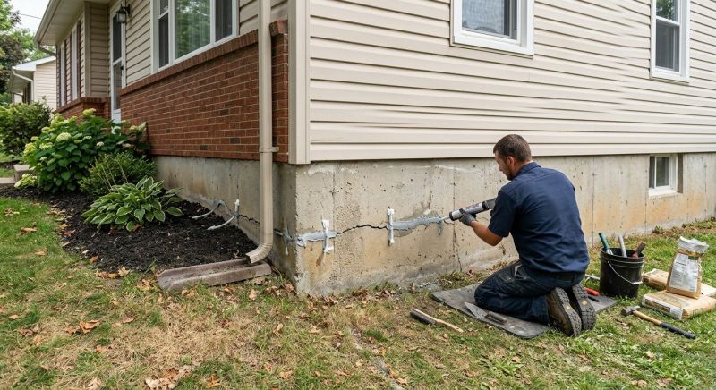 Cracked Foundation Repair in North Dartmouth, MA