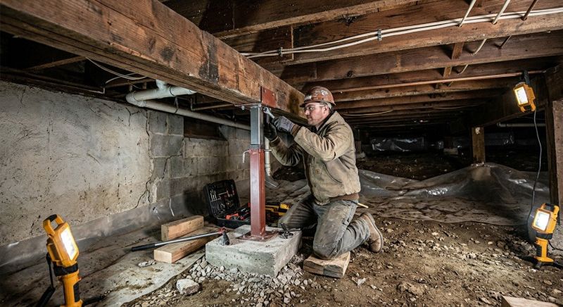 Crawlspace Foundation Repair in East Taunton, MA