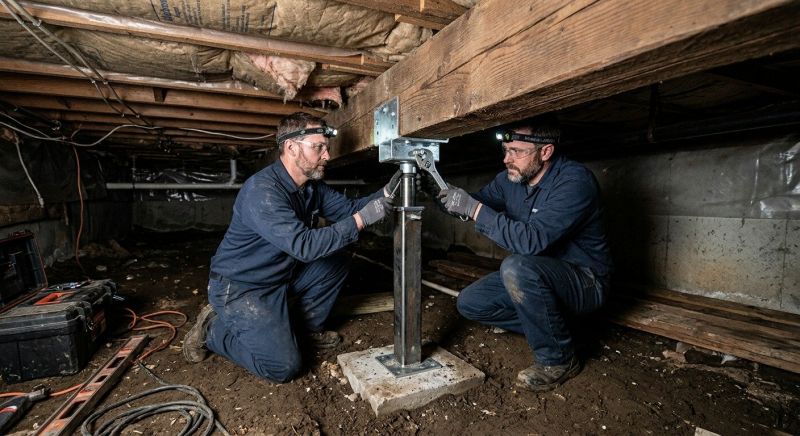 Crawlspace Foundation Repair in Foster, RI