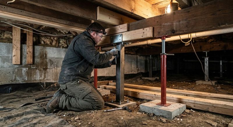 Crawlspace Structural Repair in East Providence, RI