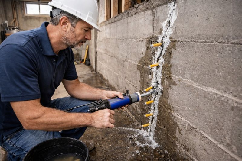 Foundation Crack Sealing in East Providence, RI