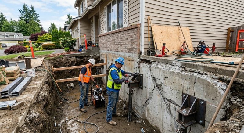 Foundation Damage Repair in Mansfield, MA