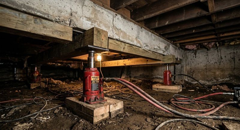 Foundation Jacking in Cranston, RI