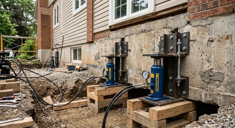 Foundation Jacking in Exeter, RI