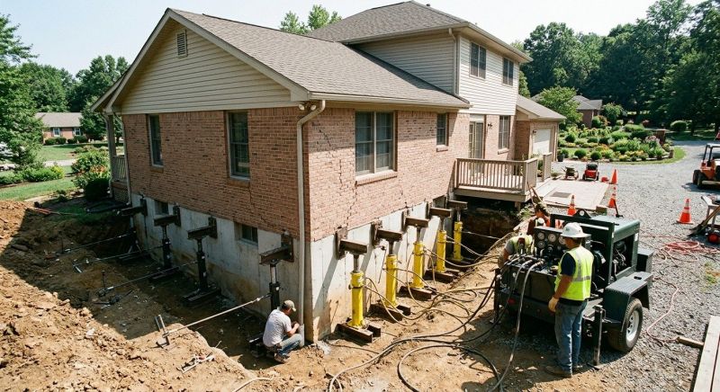 Foundation Jacking in Foster, RI