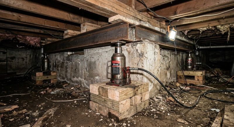 Foundation Jacking in Lakeville, MA