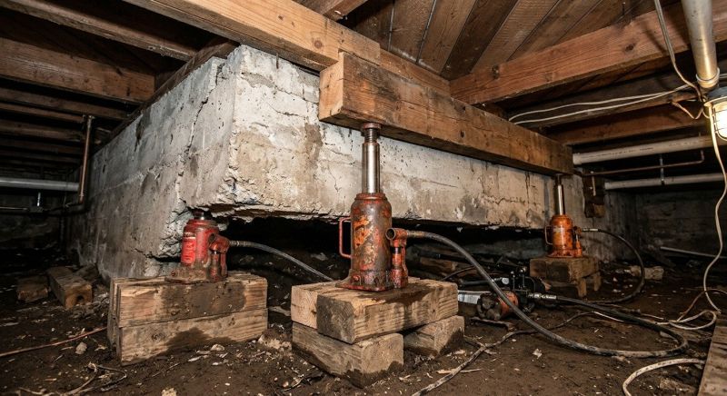 Foundation Jacking in Little Compton, RI