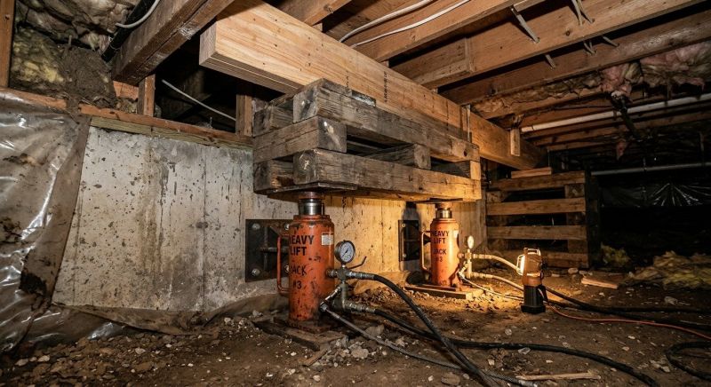 Foundation Jacking in North Easton, MA