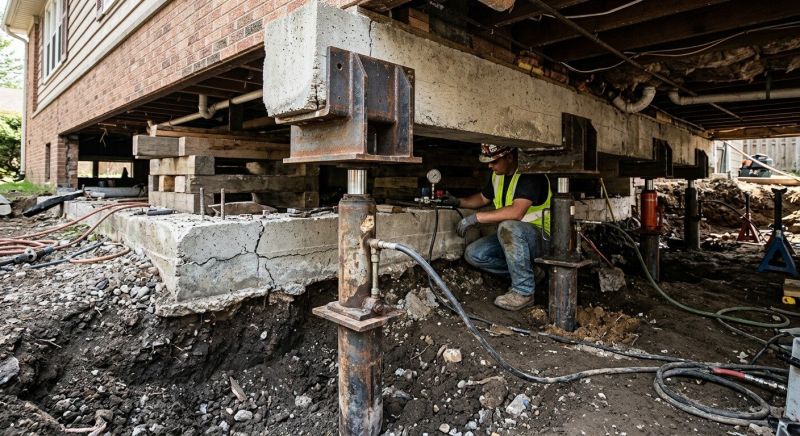 Foundation Lifting in Cranston, RI