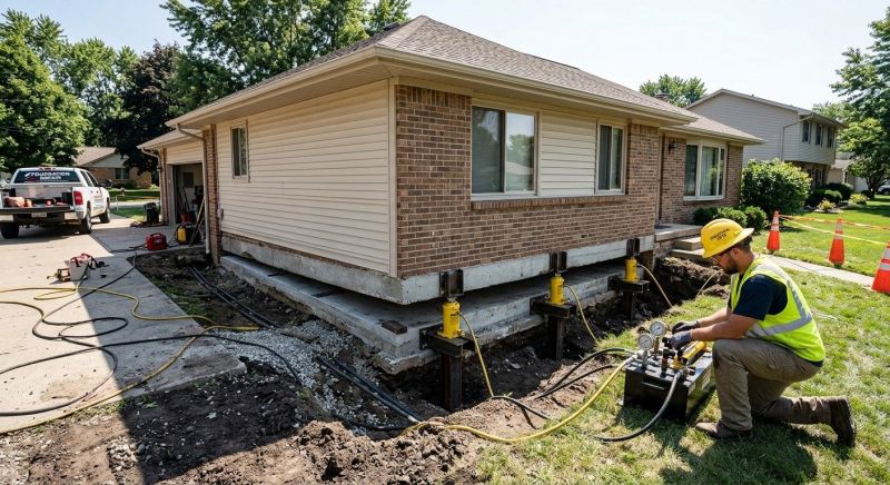 Foundation Lifting in North Kingstown, RI