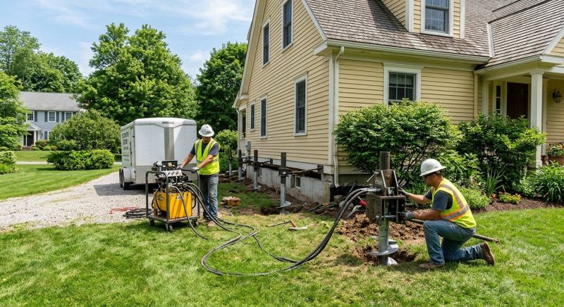 Foundation Lifting in Norton, MA