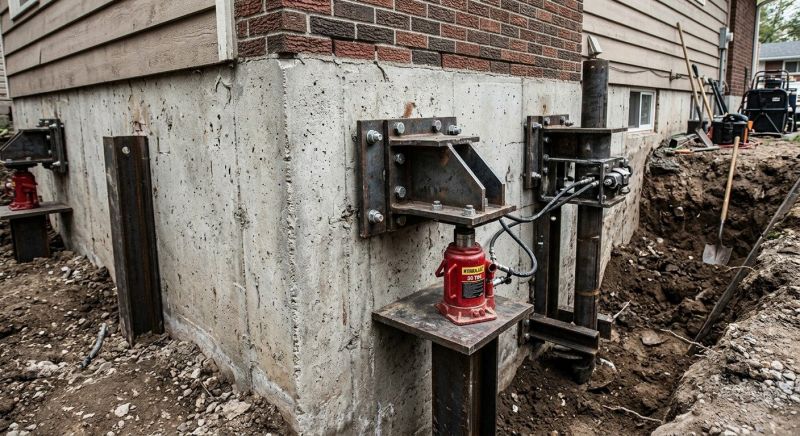 Foundation Pier Leveling in East Providence, RI