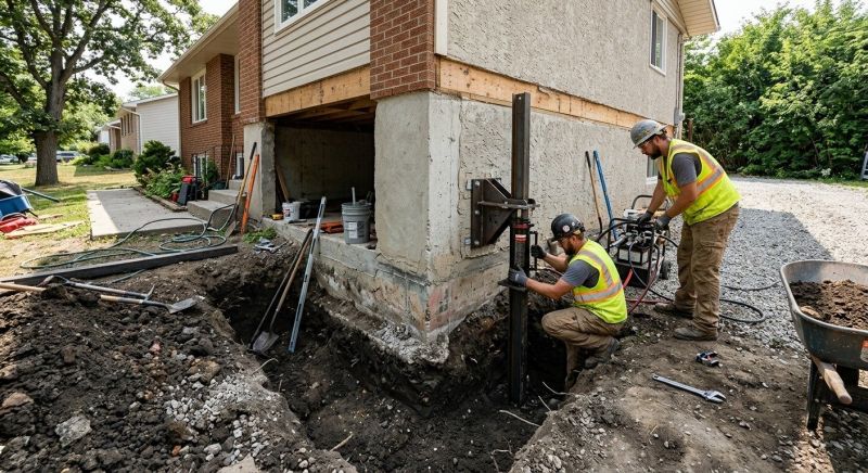 Foundation Pier Repair in East Providence, RI