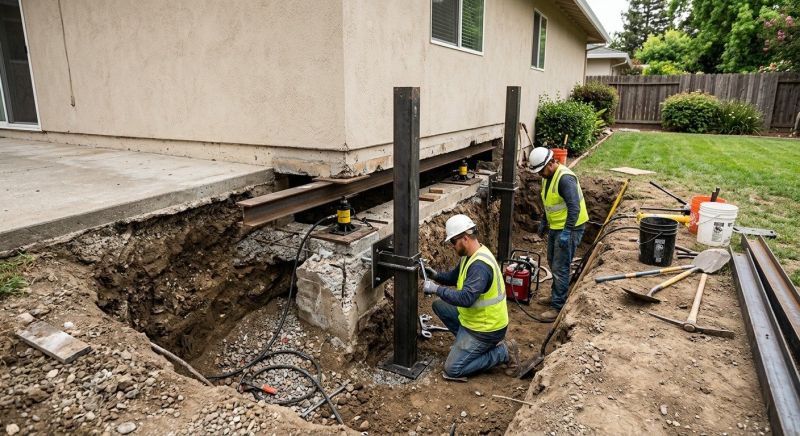 Foundation Pier Repair in East Providence, RI