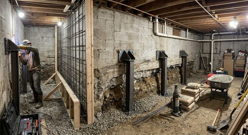 Foundation Stabilizing in North Kingstown, RI