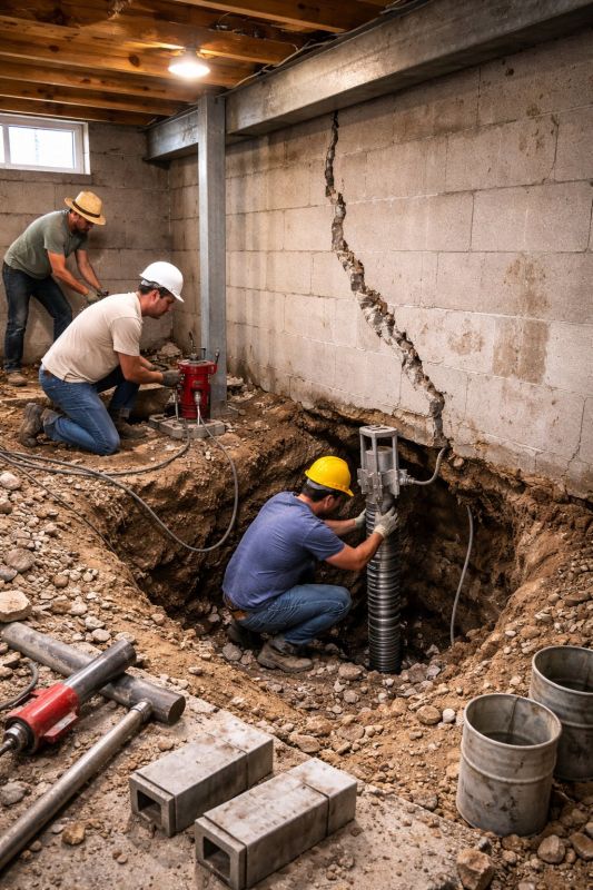 Foundation Structural Repair in Bellingham, MA