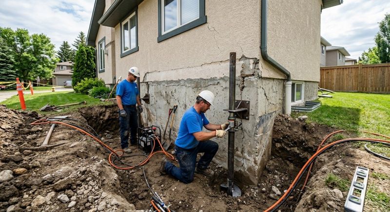 Helical Piers Installation in East Providence, RI