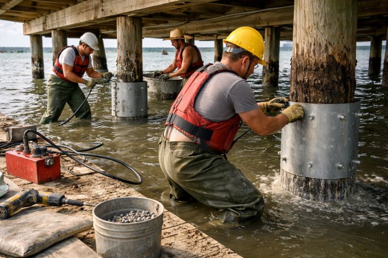 Piling Repair in West Kingston, RI