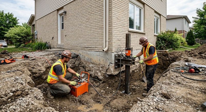 Sinking Foundation Lifting in East Providence, RI
