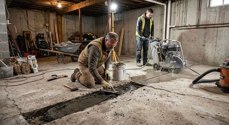 Slab Foundation Repair in East Providence, RI