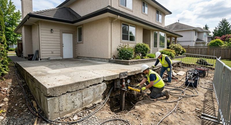 Slab Foundation Repair in East Providence, RI