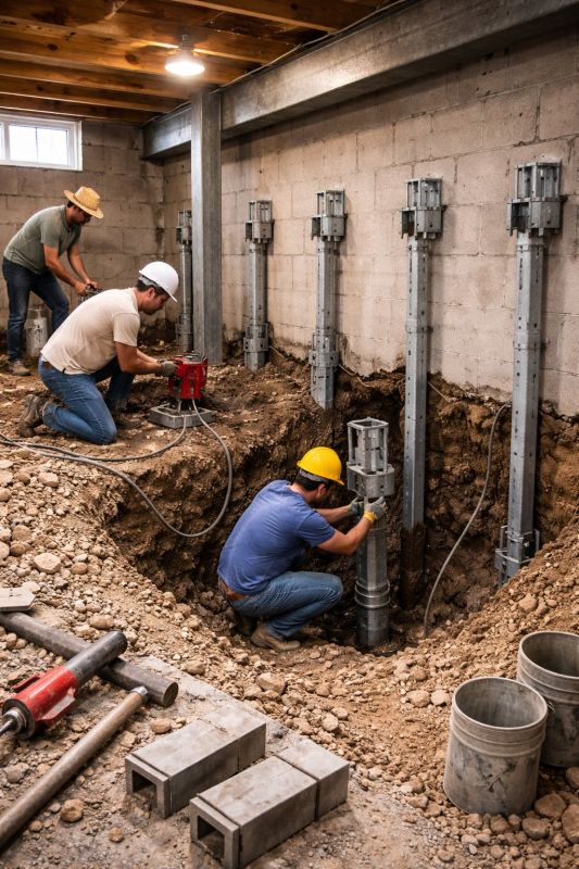Structural Underpinning in East Providence, RI