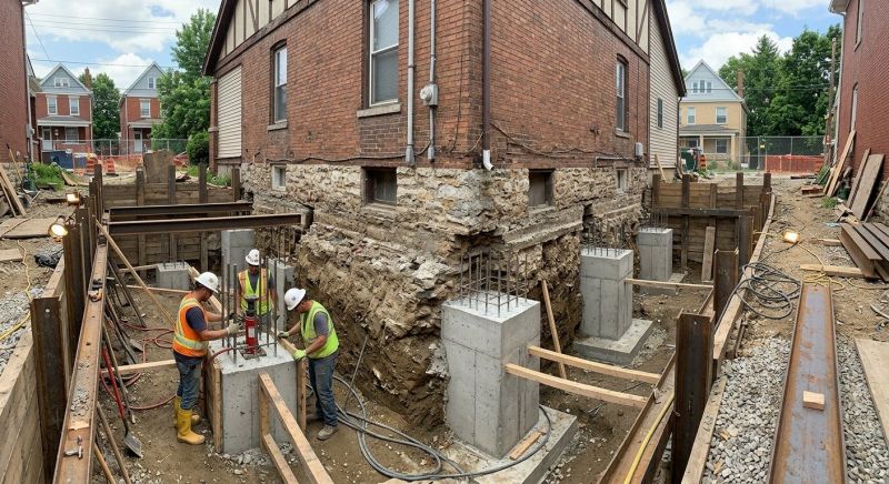 Structural Underpinning in East Providence, RI